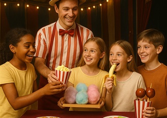 Smullen in het circus